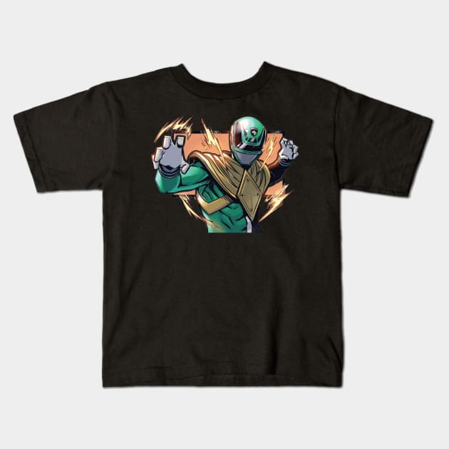 Green rangers Kids T-Shirt by THE H3 PODCAST OFFICIAL